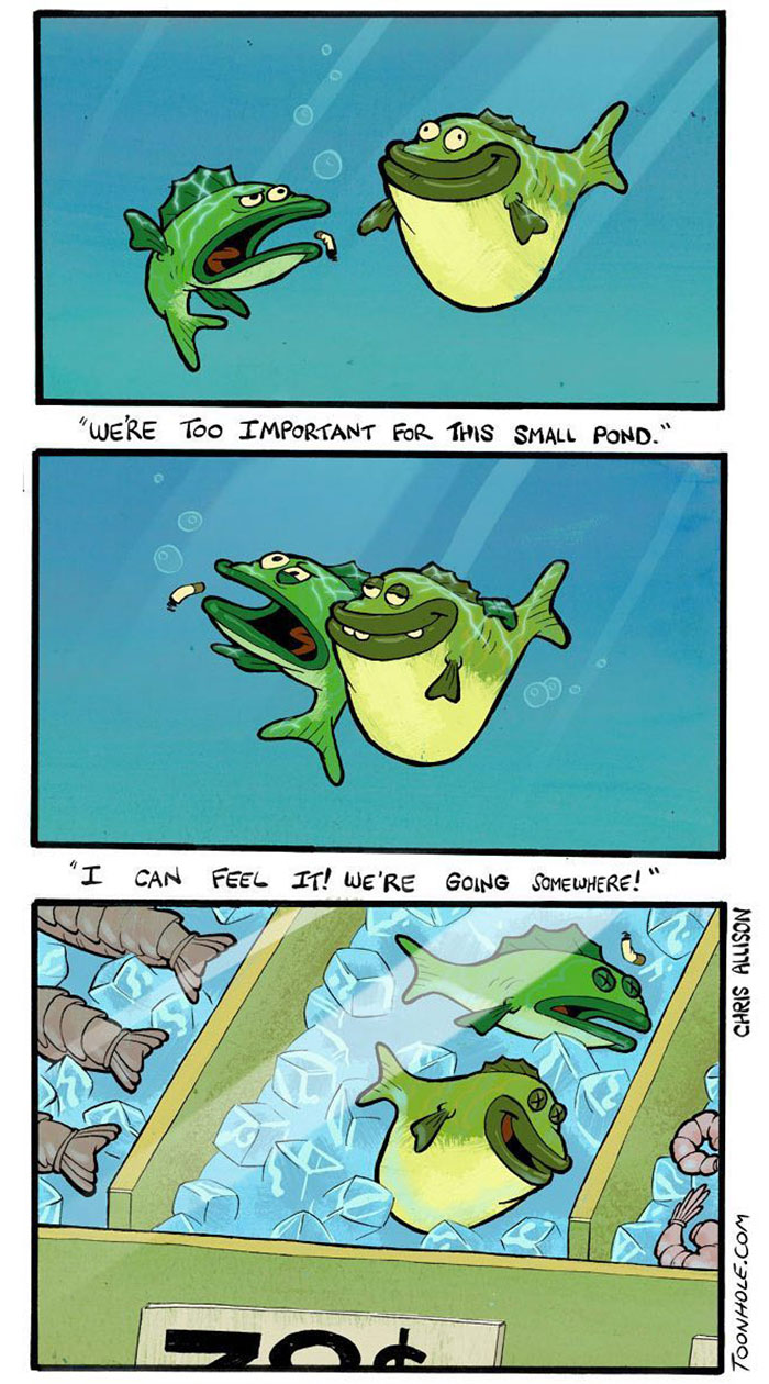 New Comics By Toon Hole Who Is Best Known For Its Twists And Dark Puns