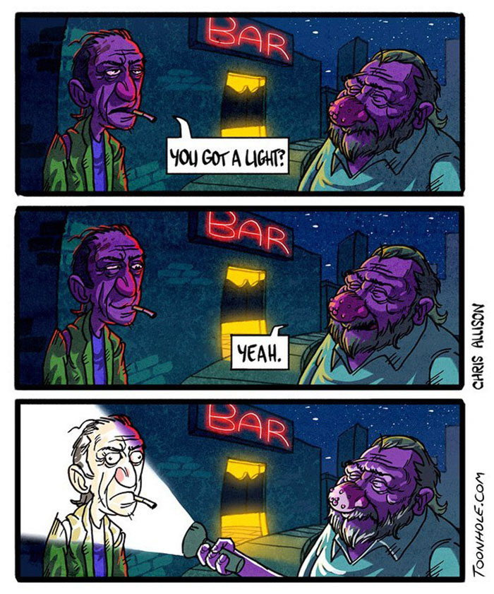 New Comics By Toon Hole Who Is Best Known For Its Twists And Dark Puns