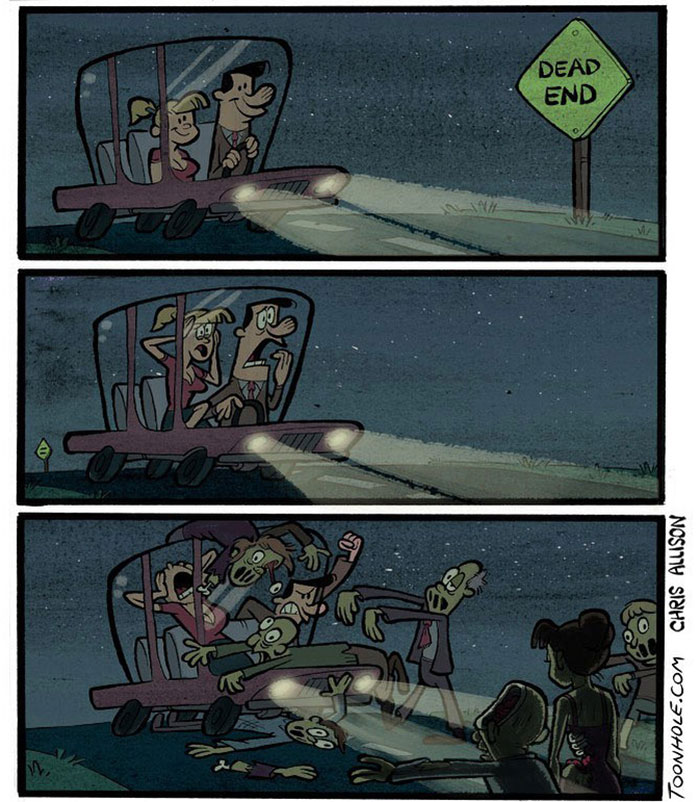 New Comics By Toon Hole Who Is Best Known For Its Twists And Dark Puns