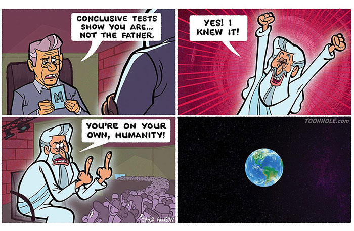 New Comics By Toon Hole Who Is Best Known For Its Twists And Dark Puns