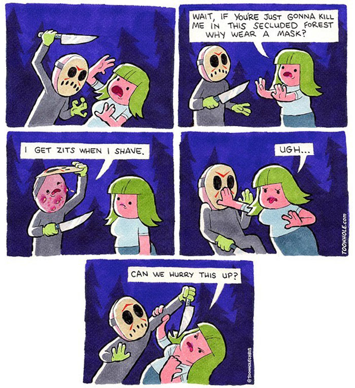 New Comics By Toon Hole Who Is Best Known For Its Twists And Dark Puns