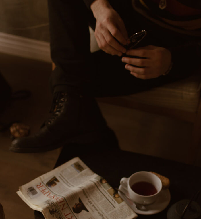 person holding a glasses 