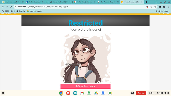 Using Picrew Cuz Its Really Nice And Bad And Drawing