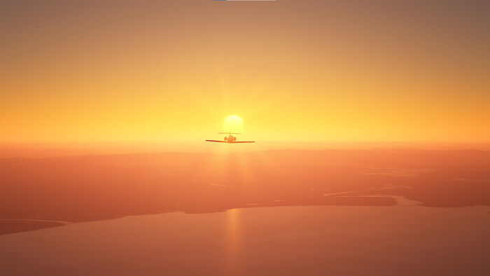 Cessna Citation Facing The Sun With The Same Livery Over The East Coast Of Australia