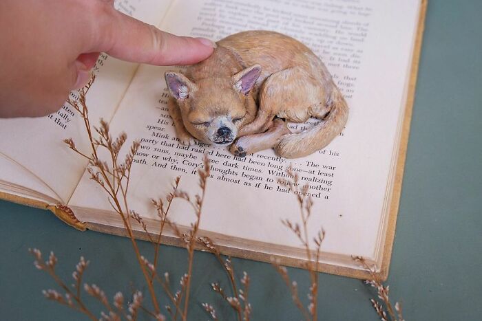 My Collection Of Dog And Cat Sculptures That I Made From Polymer Clay (30 Pics)