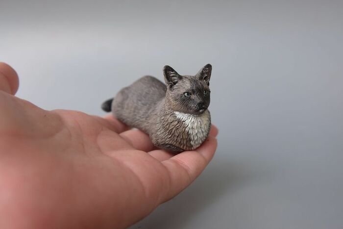 My Collection Of Dog And Cat Sculptures That I Made From Polymer Clay (30 Pics)