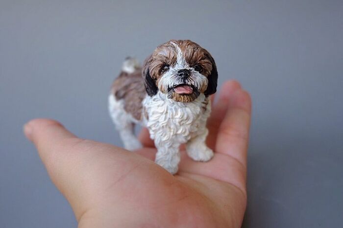 My Collection Of Dog And Cat Sculptures That I Made From Polymer Clay (30 Pics)