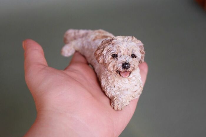 My Collection Of Dog And Cat Sculptures That I Made From Polymer Clay (30 Pics)