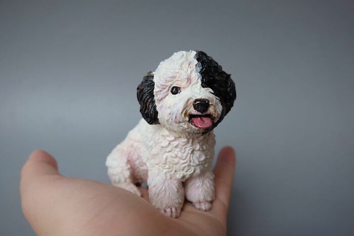 My Collection Of Dog And Cat Sculptures That I Made From Polymer Clay (30 Pics)