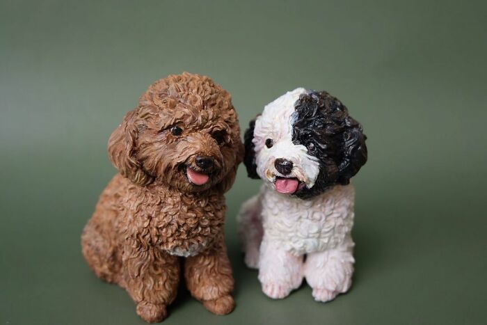 My Collection Of Dog And Cat Sculptures That I Made From Polymer Clay (30 Pics)