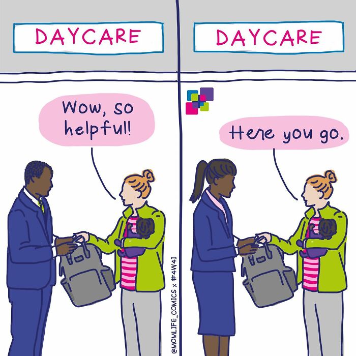 A Comic About Different Views On Dad And Mom