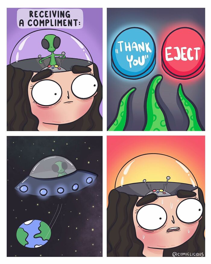 A Comic About Receiving A Compliment