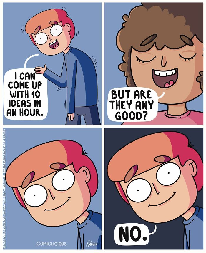 A Comic About Coming Up With Random Ideas