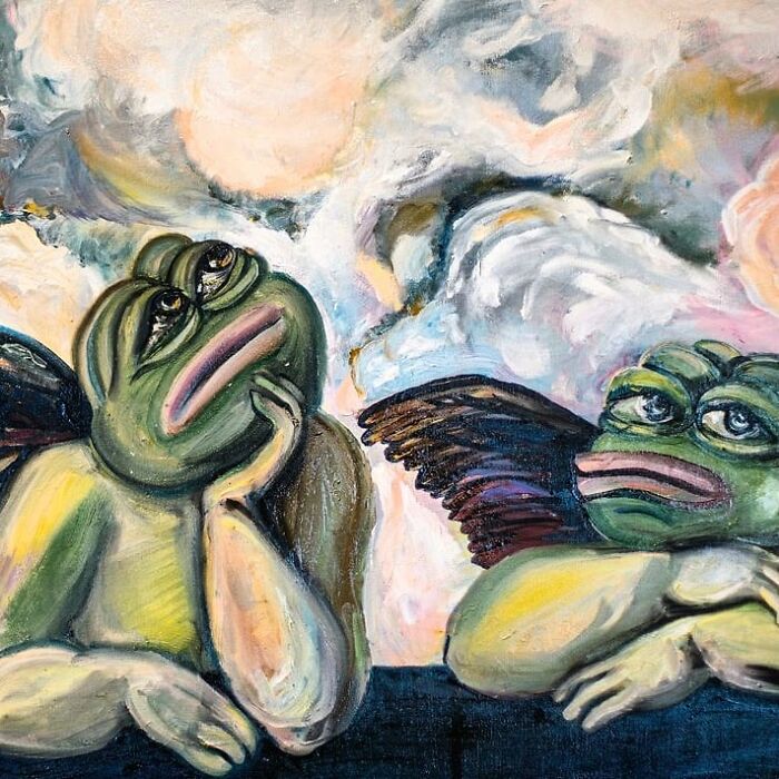 This Russian Artist Transforms Pepe The Frog Into Works Of Art