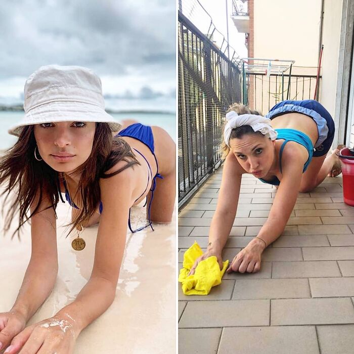 This Couple Is Entertaining The Internet By Imitating Photos Of Celebrities And Models