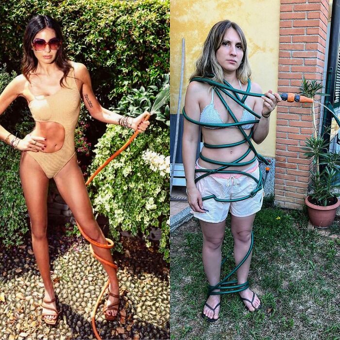 This Couple Is Entertaining The Internet By Imitating Photos Of Celebrities And Models