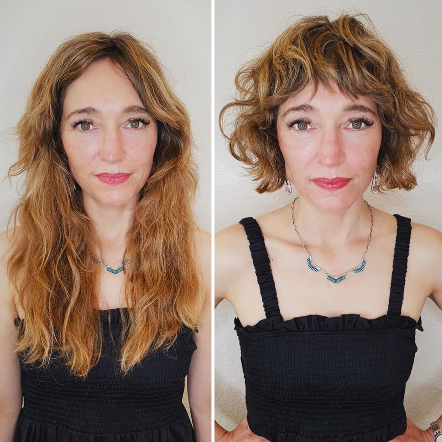 This Hairdresser Manages To Make Her Clients Look Brighter After A Haircut