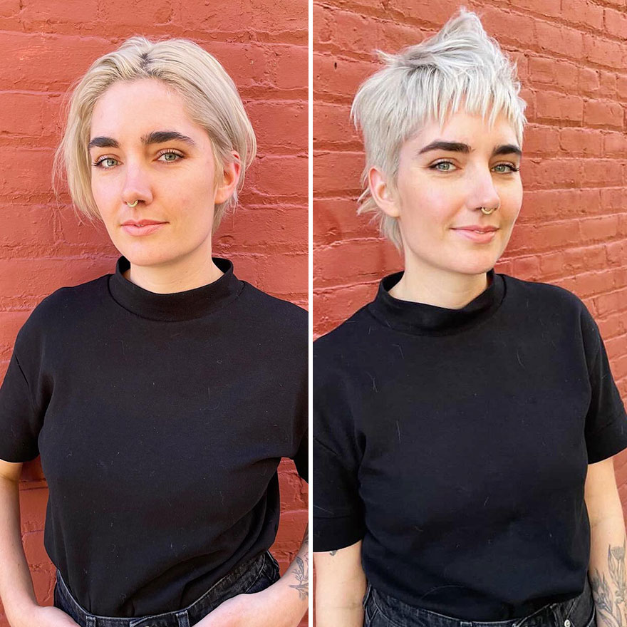 This Hairdresser Manages To Make Her Clients Look Brighter After A Haircut