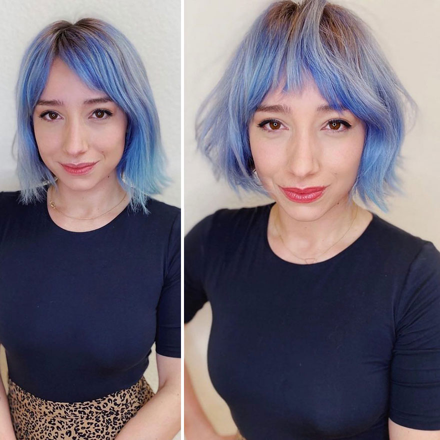 This Hairdresser Manages To Make Her Clients Look Brighter After A Haircut