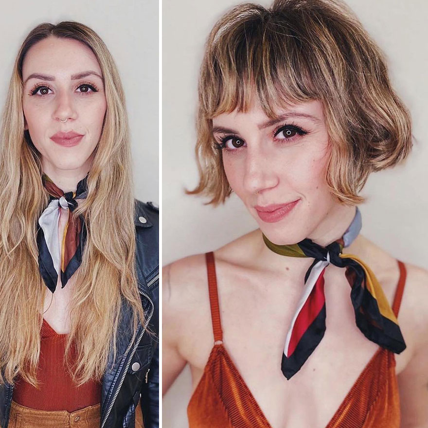 This Hairdresser Manages To Make Her Clients Look Brighter After A Haircut