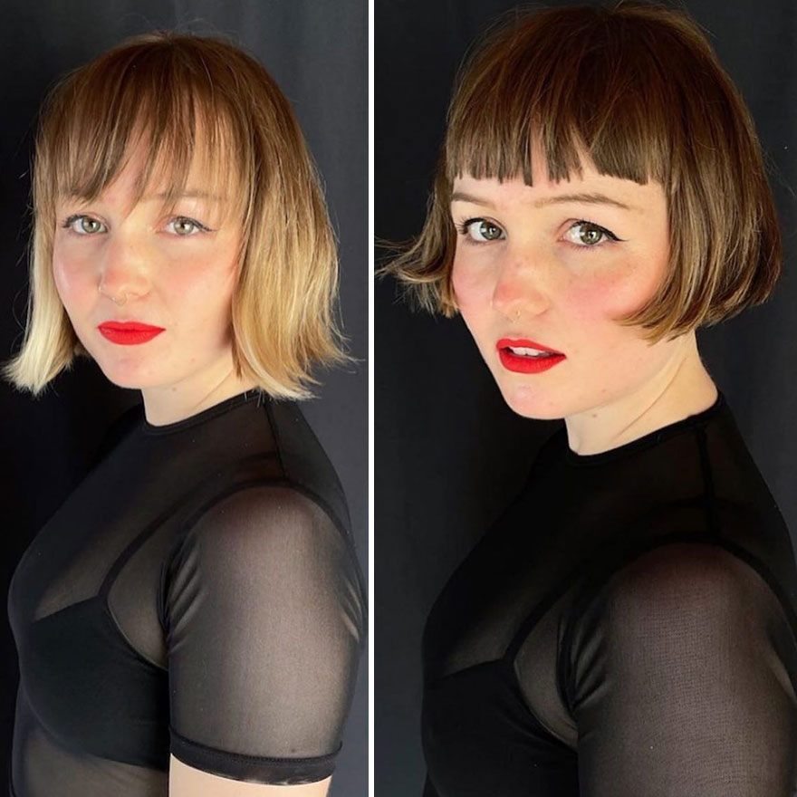 This Hairdresser Manages To Make Her Clients Look Brighter After A Haircut