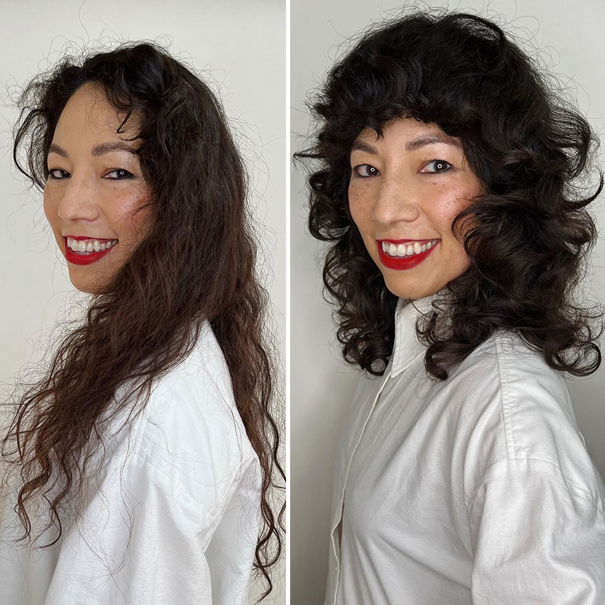 This Hairdresser Manages To Make Her Clients Look Brighter After A Haircut