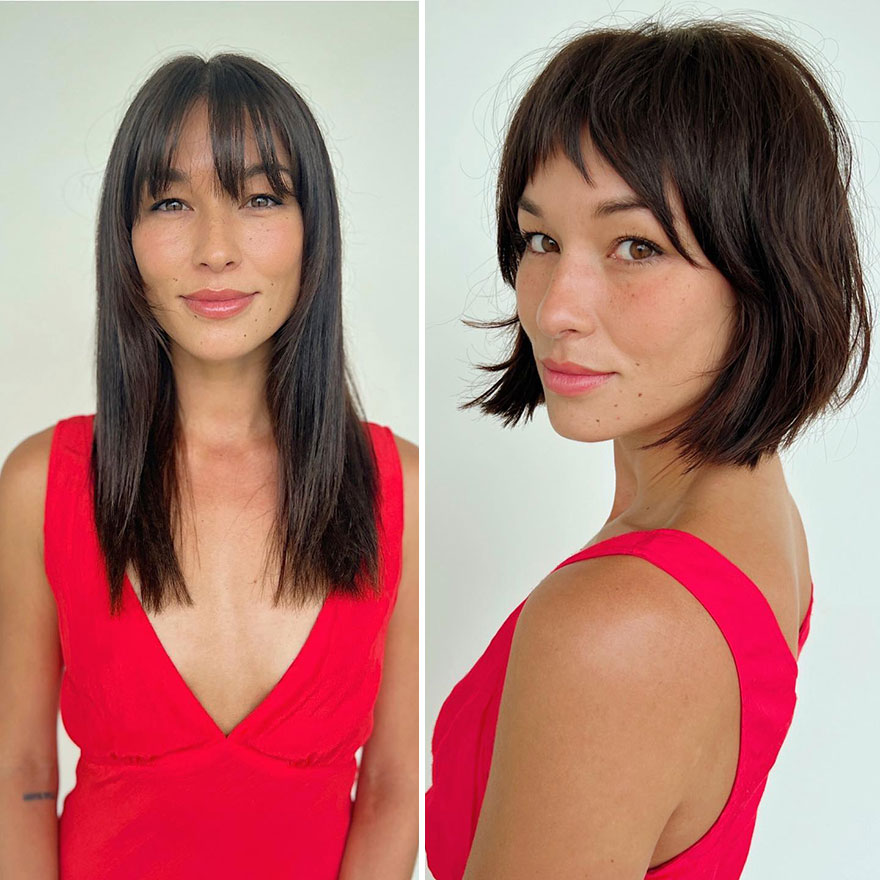 This Hairdresser Manages To Make Her Clients Look Brighter After A Haircut