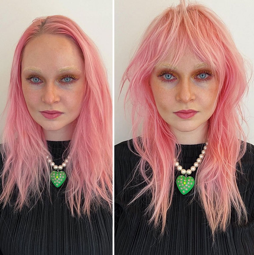 This Hairdresser Manages To Make Her Clients Look Brighter After A Haircut