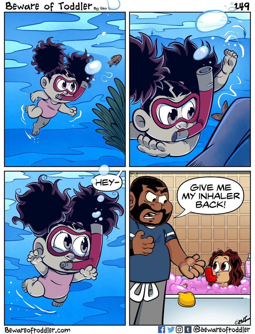 Toddlerhood: I Drew 32 Comics About Daily Life As A Stay-At-Home Dad To A Two-Year-Old