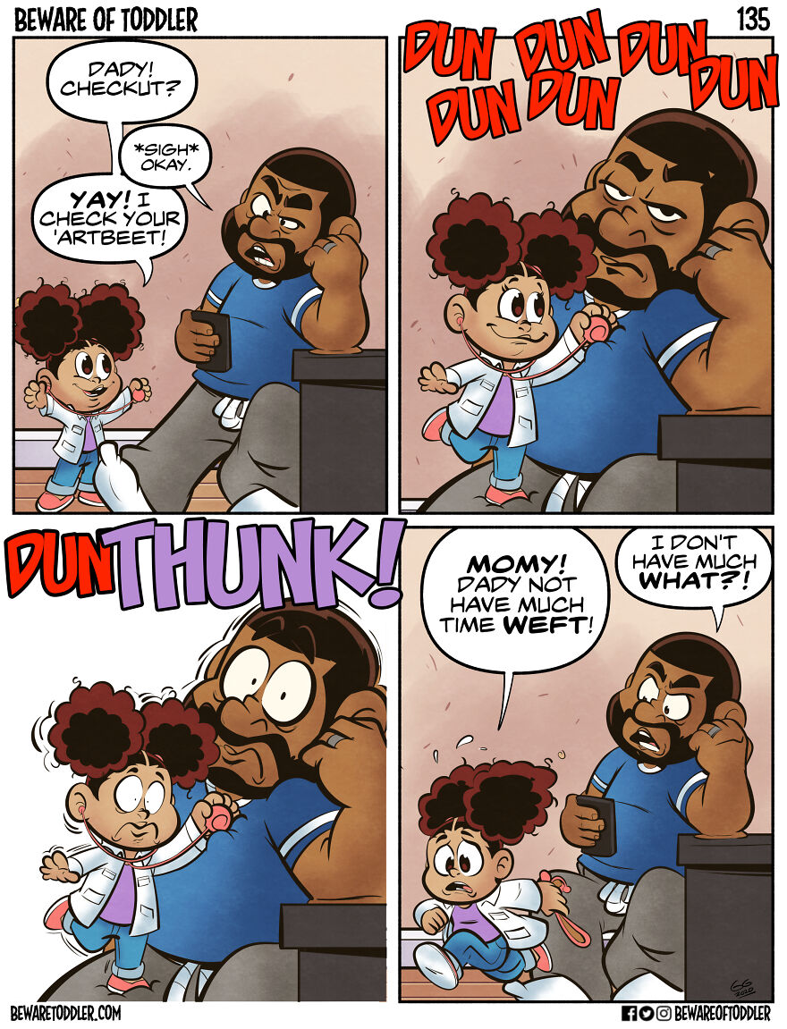Toddlerhood: I Drew 32 Comics About Daily Life As A Stay-At-Home Dad To A Two-Year-Old