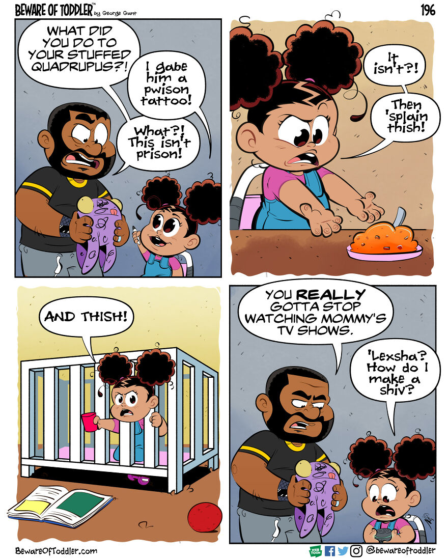 Toddlerhood: I Drew 32 Comics About Daily Life As A Stay-At-Home Dad To A Two-Year-Old