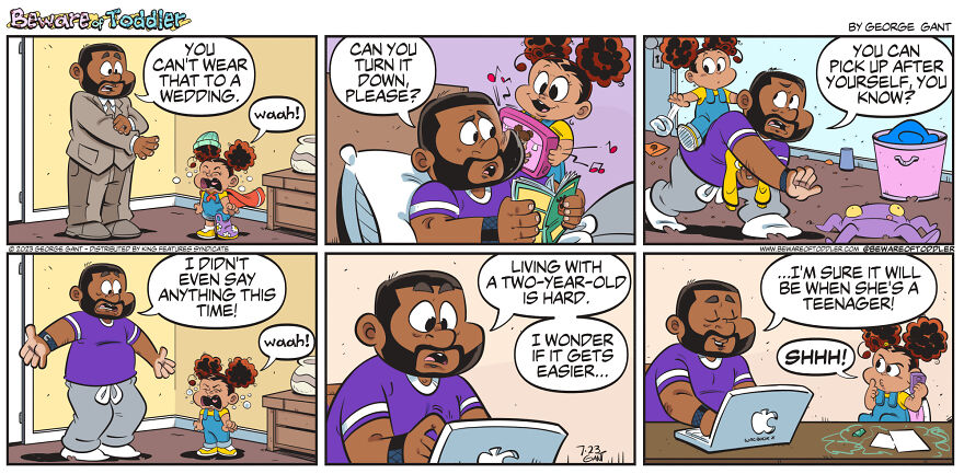 Toddlerhood: I Drew 32 Comics About Daily Life As A Stay-At-Home Dad To A Two-Year-Old