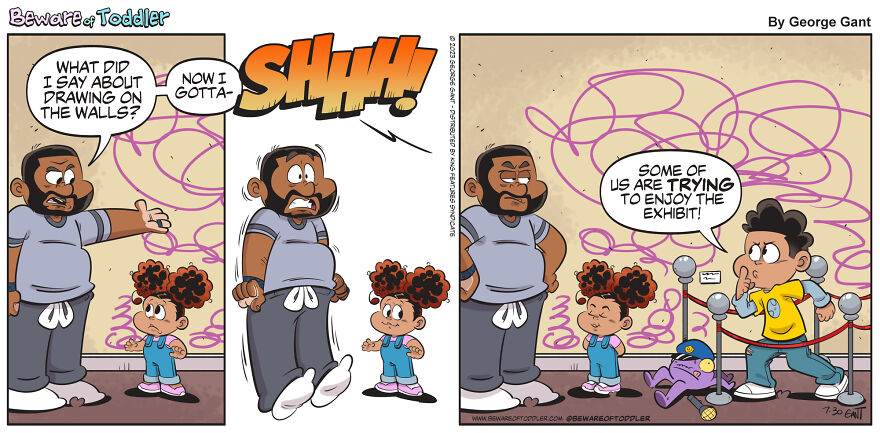 Toddlerhood: I Drew 32 Comics About Daily Life As A Stay-At-Home Dad To A Two-Year-Old