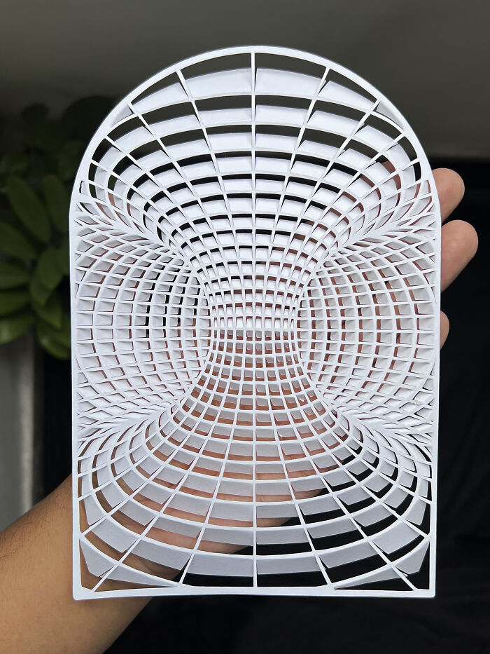 I Cut And Fold Paper To Make Perspective