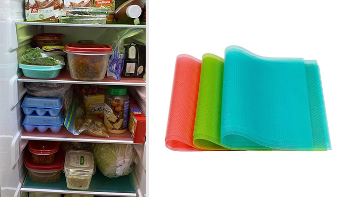 Akinly Fridge Facelift Nine-Pack: Washable, Waterproof Mat Liners - Give Your Refrigerator Shelves A 'Cool' Overhaul, Layering In Cleanliness And Charm!