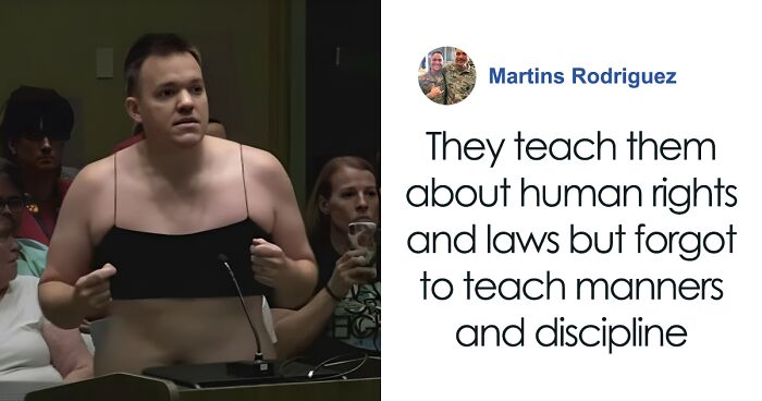 “These Are My Babies”: Dad Strips Down At School Board Meeting To Make A Point On Dress Code