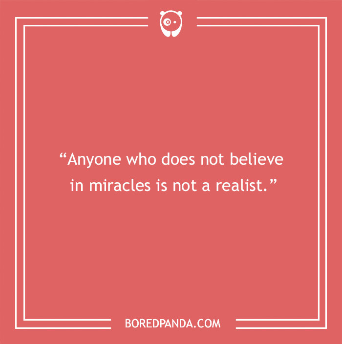 Audrey Hepburn quote about miracles