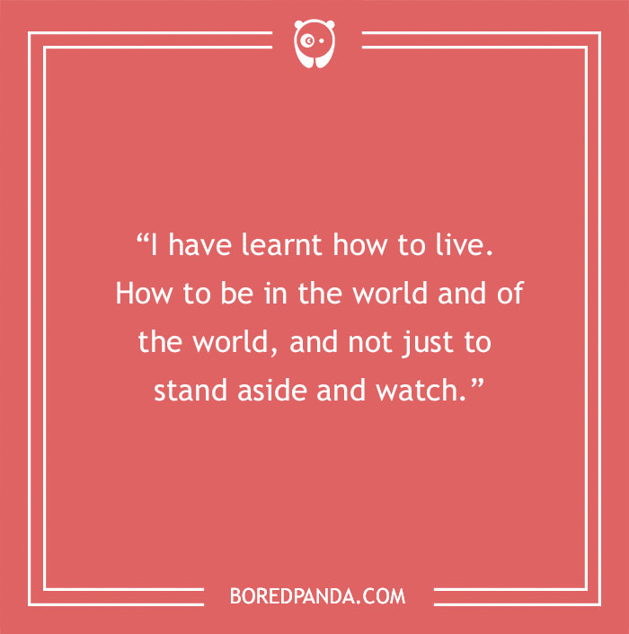 Audrey Hepburn quote about living