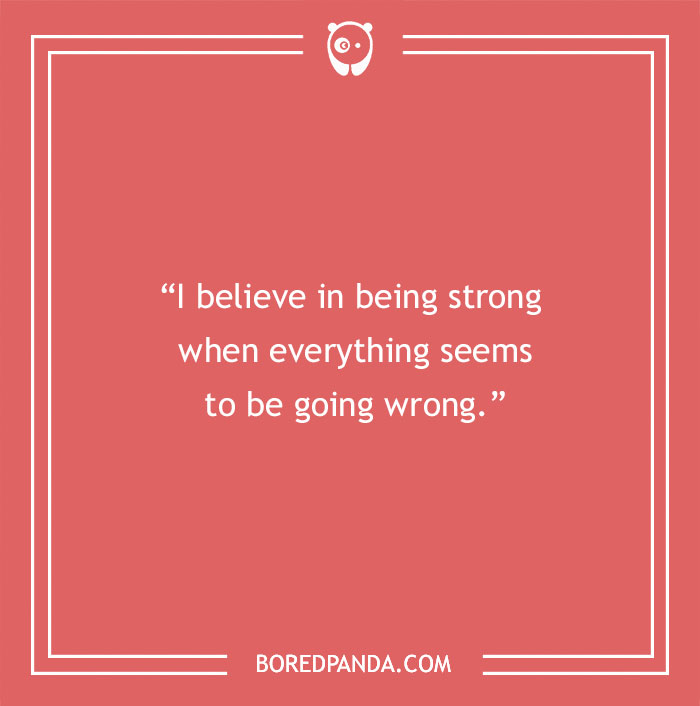 Audrey Hepburn quote about being strong