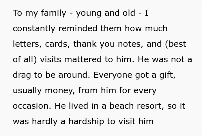 "$2,000 For Every Day Visit": Woman Expects Backlash After She Cleverly Divides Dad&rsquo;s Inheritance