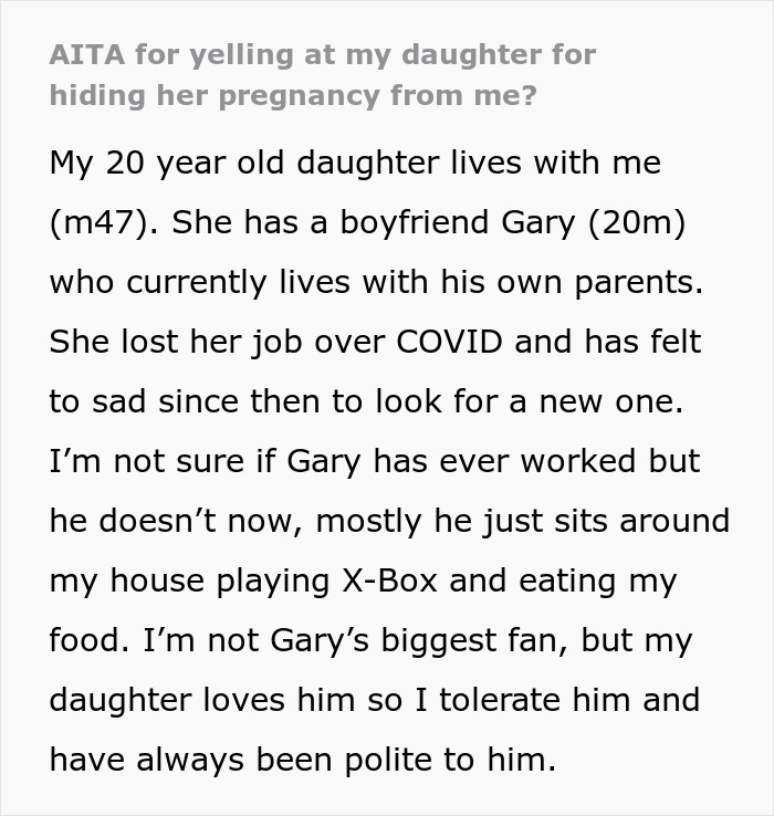 20 Y.O. Hides Her Pregnancy From Father, Expecting Him To Let Them All Live In His House