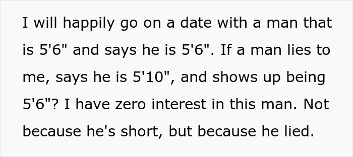 Woman Towers Over Dates After They Lie About Their Height, Throw Fits As She Refuses Second Date