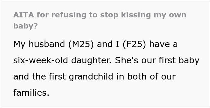 Woman kisses her own baby while mother-in-law tells her to stop, highlighting family boundaries and parenting conflicts. Woman kisses her own baby while mother-in-law tells her to stop, highlighting family boundaries and parenting conflicts.