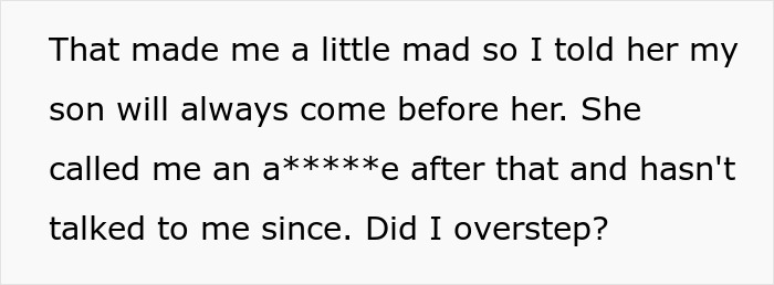 &ldquo;[Am I A Jerk] For Telling My Wife That My Son Will Always Come Before Her?&rdquo; 