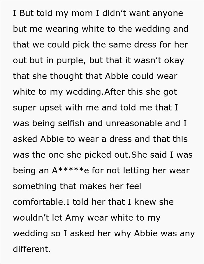 Bride-To-Be Asks If She&rsquo;s A Jerk For Not Wanting Her Disabled Sister To Wear White To Her Wedding