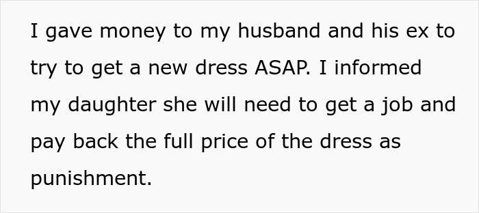 Teen Destroys Stepsister's Expensive Dress Out Of Petty Jealousy, Mom Makes It A Teaching Moment