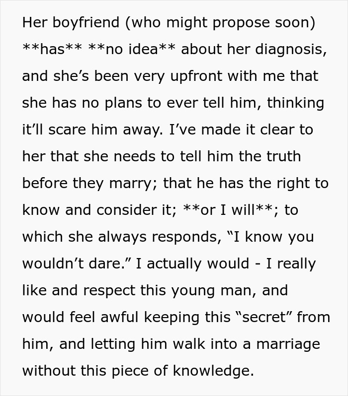 &ldquo;It&rsquo;s His Decision To Make&rdquo;: Dad Wants Daughter&rsquo;s Soon-To-Be Fianc&eacute; To Know Her Dark Secret