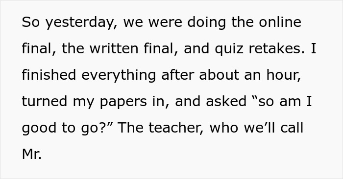 &ldquo;I Just Stared At Him&rdquo;: Student Dips Out Of Class Early After Final By Messing With The Teacher