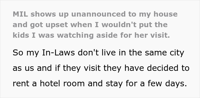 MIL Refuses To Apologize For Barging In Unannounced And Demanding Attention From Busy DIL MIL Refuses To Apologize For Barging In Unannounced And Demanding Attention From Busy DIL