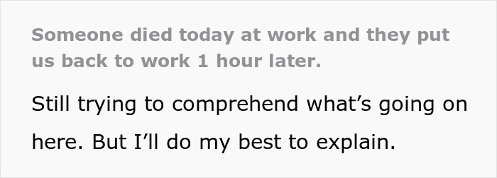 Boss Tries To Brush Off Death On The Job, Workers Retaliate